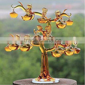 Crystal mini led christmas apple tree ,crystal decorated christmas apple trees for sale, mini led crrystal apple tree