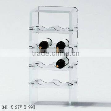 GH-RZ249 High QualityAcrylic Wine Bottle Rack Display With Good Quality,hot Sale Acrylic Wine Display Rack photo-5