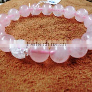My Girl Friend Gift Lucky Precious Gemstone Bracelet Love Expressive Gift Rose Quartz Bracelet photo-4