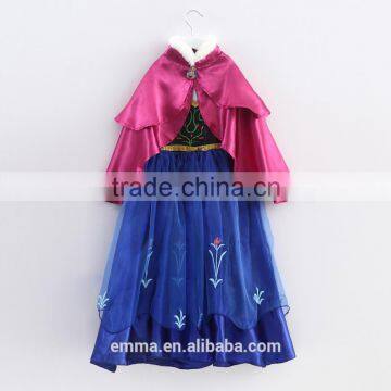 New stock frozen anna dress elsa princess dress BC2120