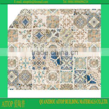 New design flower pattern moroccan cement base wall tiles