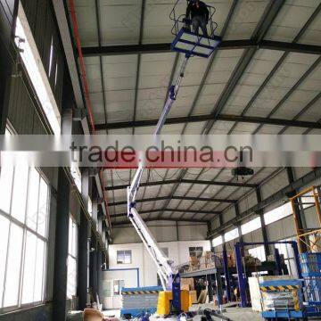 14 m CE cheap sale china small towable articulated boom lifts