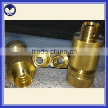 Brass CNC machined knurled nut