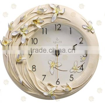 Arts and Craft tabletop decoration clock Flower wall art clock/