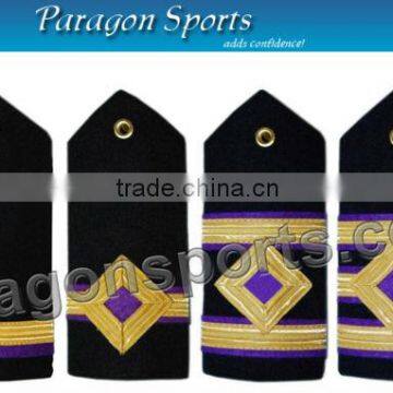 Navy Epaulettes Engineer Curved Diamond Gold Bars Shoulder Boards