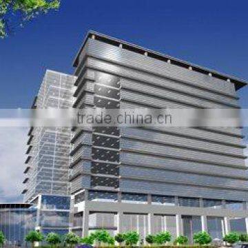 Aluminum panel curtain wall