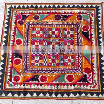 Beautiful Cotton hand embroidery wall hangings hand embroidery art bohemian fabric