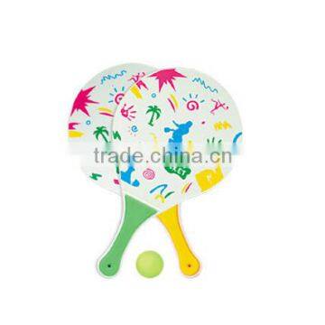 Classic Wooden Beach Ball Racket Play Game Set photo-2