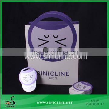 Sinicline Factory Design Cute Paper Kids Bag With Facial Expressions Printed photo-6