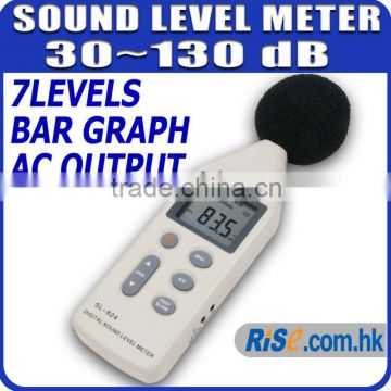 30~130 dB Decibel 7 Ranges Noise Sound Pressure Level Meter