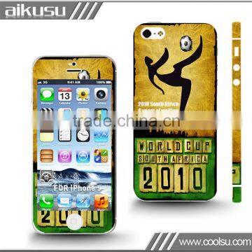 Full body skin sticker for iphone 5s gold skin stickers