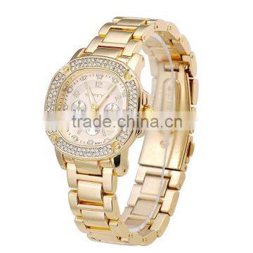 Charm Girls Luxury Rhinestone Watch Vintage Women Diamond Quartz Clock