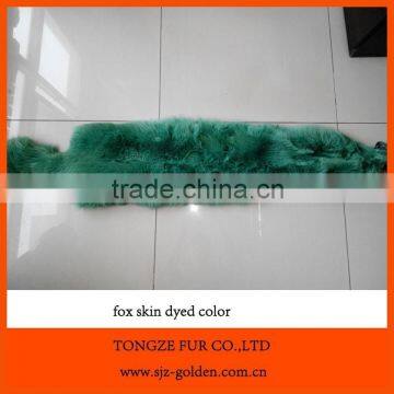 Fox Fur Skins Dyed in Different Colors