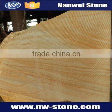 Wooden grain yellow sandstone flag slabs,sichuan yellow sandstone slabs and tiles