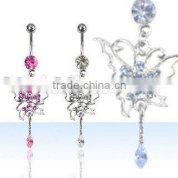 butterfly navel ring