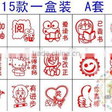 Mini teacher rubber stamps/Custom cartoon stamps for teacher