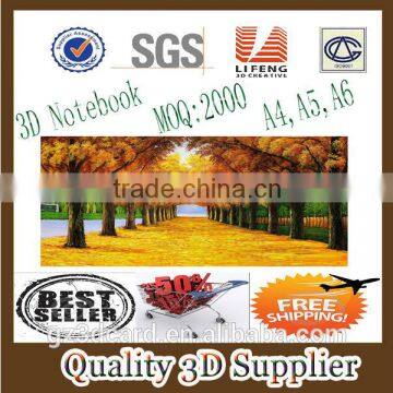 Guangzhou lifeng tailor-make printed quality products 3d notebooks