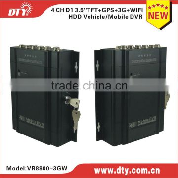 DTY VR8800G Shenzhen analog interface cvbs 4ch h 264 hard disk dvr high vision