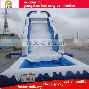 2016 China Funny Giant Inflatable Slide/titanic Inflatable Long Slide With Large Pool photo-2