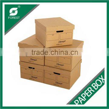 COLOR PRINTING BROWN KRAFT PAPER PACKAGING BOX photo-6