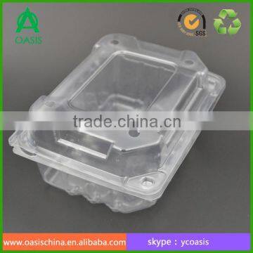 Disposable cherry tomato clamshell packaging