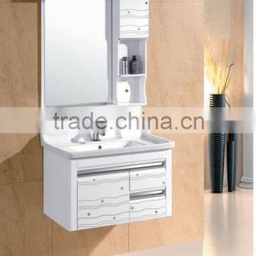 Traditional pvc bathroom cabinet with drawers