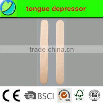 Disposable wooden tongue depressor