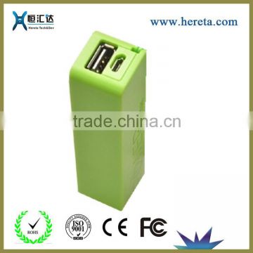 Shenzhen USB Mini mobile phone 2600mah power bank