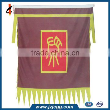 custom cheap polyester hanging flag