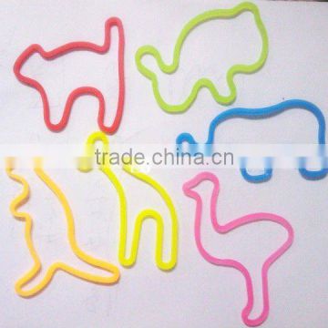 Fashional shaped rubber band silicone funny bands for promotiona gift