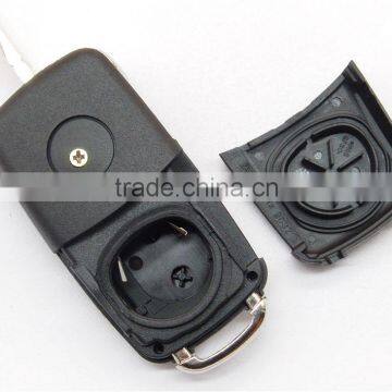 VW Key Blank With 3 Buttons Flip Car Key Shell (can't be Departed) photo-6