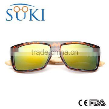 Wooden Temple Sunglasses Cheap Plastic Frame Wooden Glasses Dark Lens Sunglasses photo-4