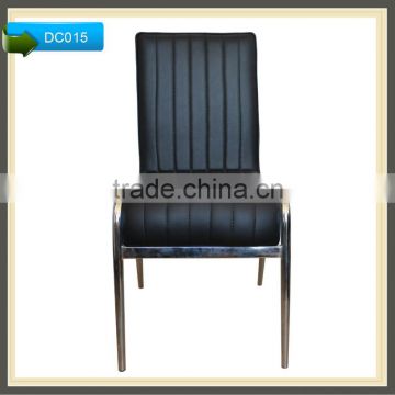 versailles black leather pu new design dining restaurant chair