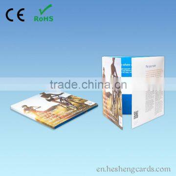 customized 7 inch LCD screen video greeting card