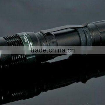 Power Style Cree LED Flashlight Waterproof Torch with Metal Hook LED Professional Lighting