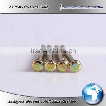 stainless steel concrete nail with colourful surface