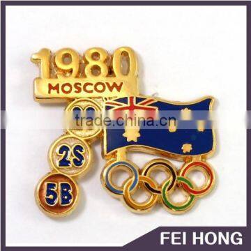 Best Selling High Quality gold Custom Metal memento Badges