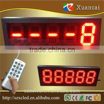 8inch 5digits 8.8.8.8.8 Outdoor 5 numbers 7 segment Gas station/petrol station led price display road signs