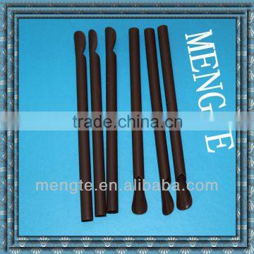 hot selling disposable 7*200mm black plastic spoon straw