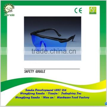 anti fog and uv protection safety goggles for blue lens