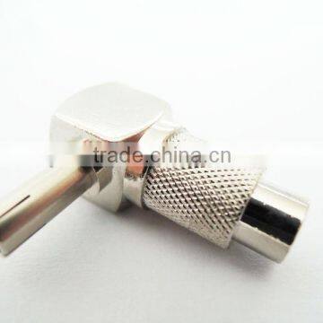 CRC9 right angle male RF coaxial connector 10*10# for mobile phone