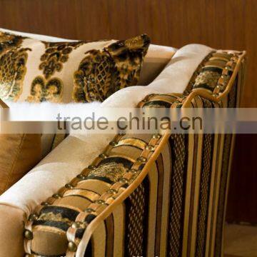 Luxury Sofa Home Furniture Flower Fabric Sofa, AL171