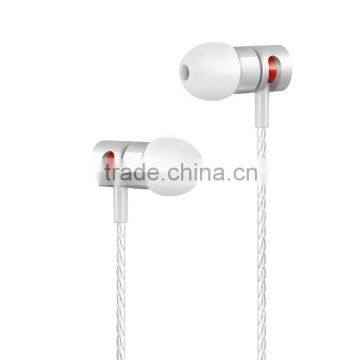 Mp3 player new products 2016 sport headphone earphone fashion wired super bass metal mobilephone earphone