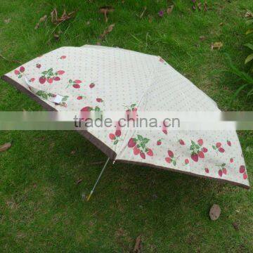 Umbrella with Stawberry Design