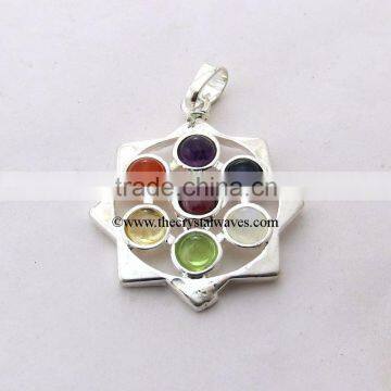 Star Chakra Metal Pendant