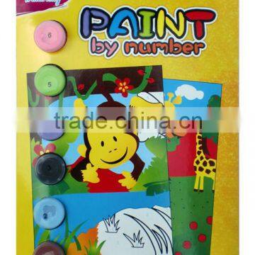 Safety paint by numbers for kids