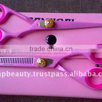 Pink Powder quoted Hair cutting scissors