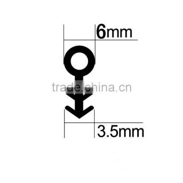 Rubber Profile Bulb Type with Groove