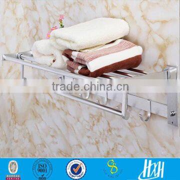 ISO stainless steel bathroom towel rack, metal bathroom shelf of Guangzhou factory