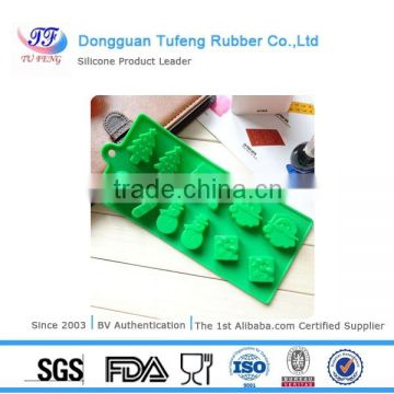 OEM FDA/LFGB standard merry christmas silicone bar ice cube tray